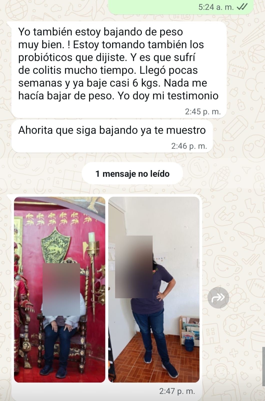 Alivio de colitis y 6 kilos menos